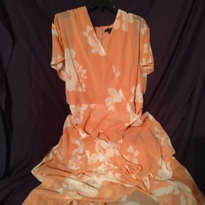 Women's Mid-length Pink Floral Dress